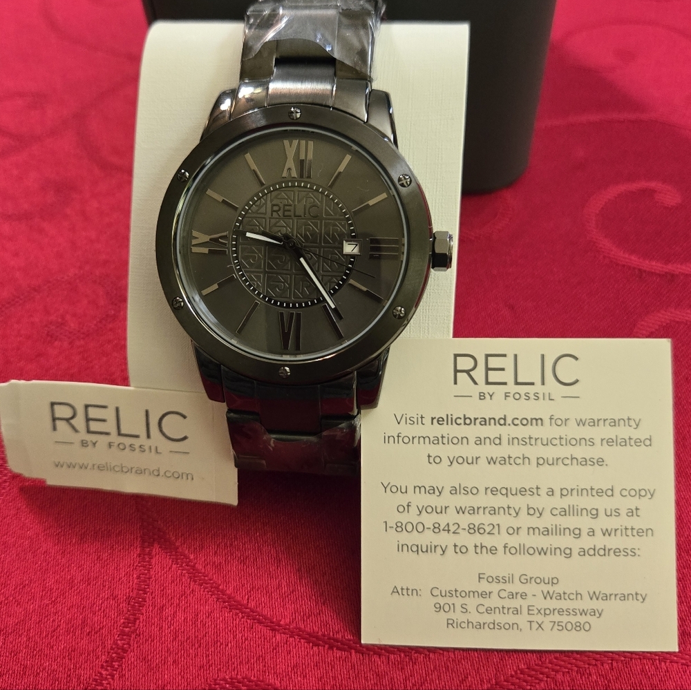 Relic By Fossil Mens Payton Stainless Steel Timepiece